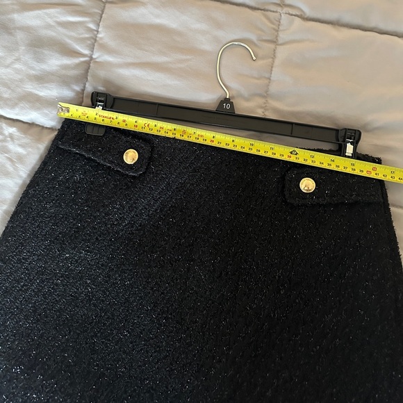 Michael Kors Black Tweed Sparkle Mini Skirt – Size 10 - Picture 6 of 14